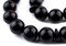 33 Black Round Wooden Arabian Prayer Beads (12mm), Islamic Tasbih, Ramadan Gift, Quality Middle Eastern Beads - The Bead Chest
